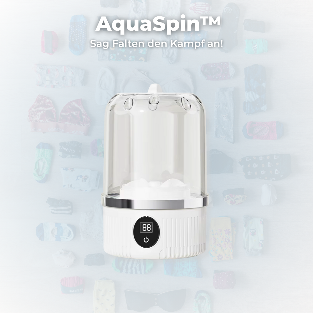 AquaSpin™ Die smarte, tragbare Waschlösung